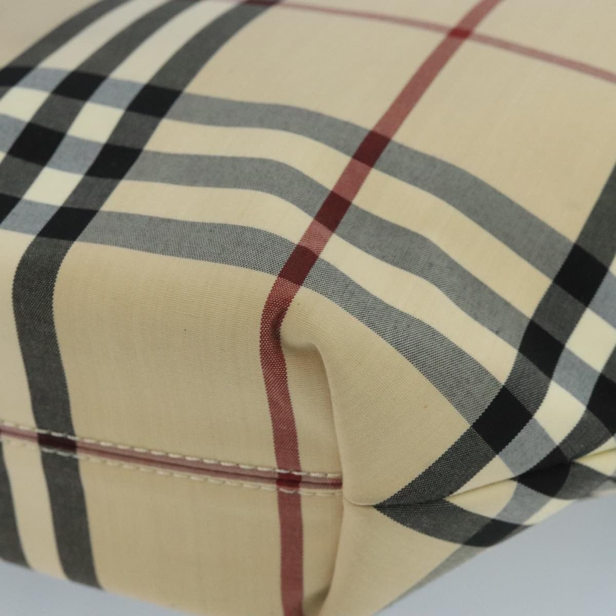 Burberry Nova Check Beige Canvas Tote Bag (Pre-Owned) Size ONE SIZE - 7 Thumbnail