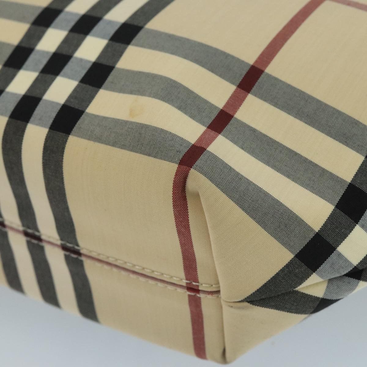 Burberry Nova Check Beige Canvas Tote Bag (Pre-Owned) Size ONE SIZE - 9 Thumbnail