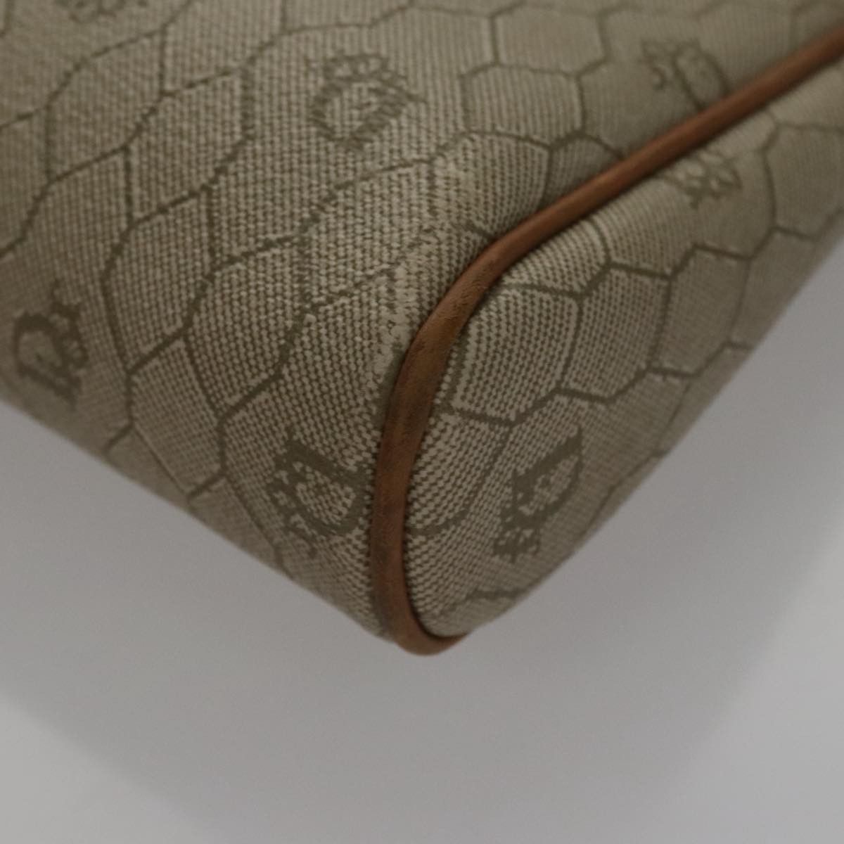 Dior Honeycomb Beige Canvas Clutch Bag (Pre-Owned) Size ONE SIZE - 10 Thumbnail