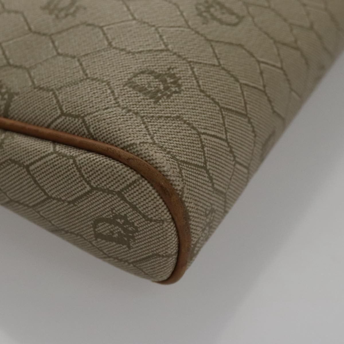 Dior Honeycomb Beige Canvas Clutch Bag (Pre-Owned) Size ONE SIZE - 7 Thumbnail