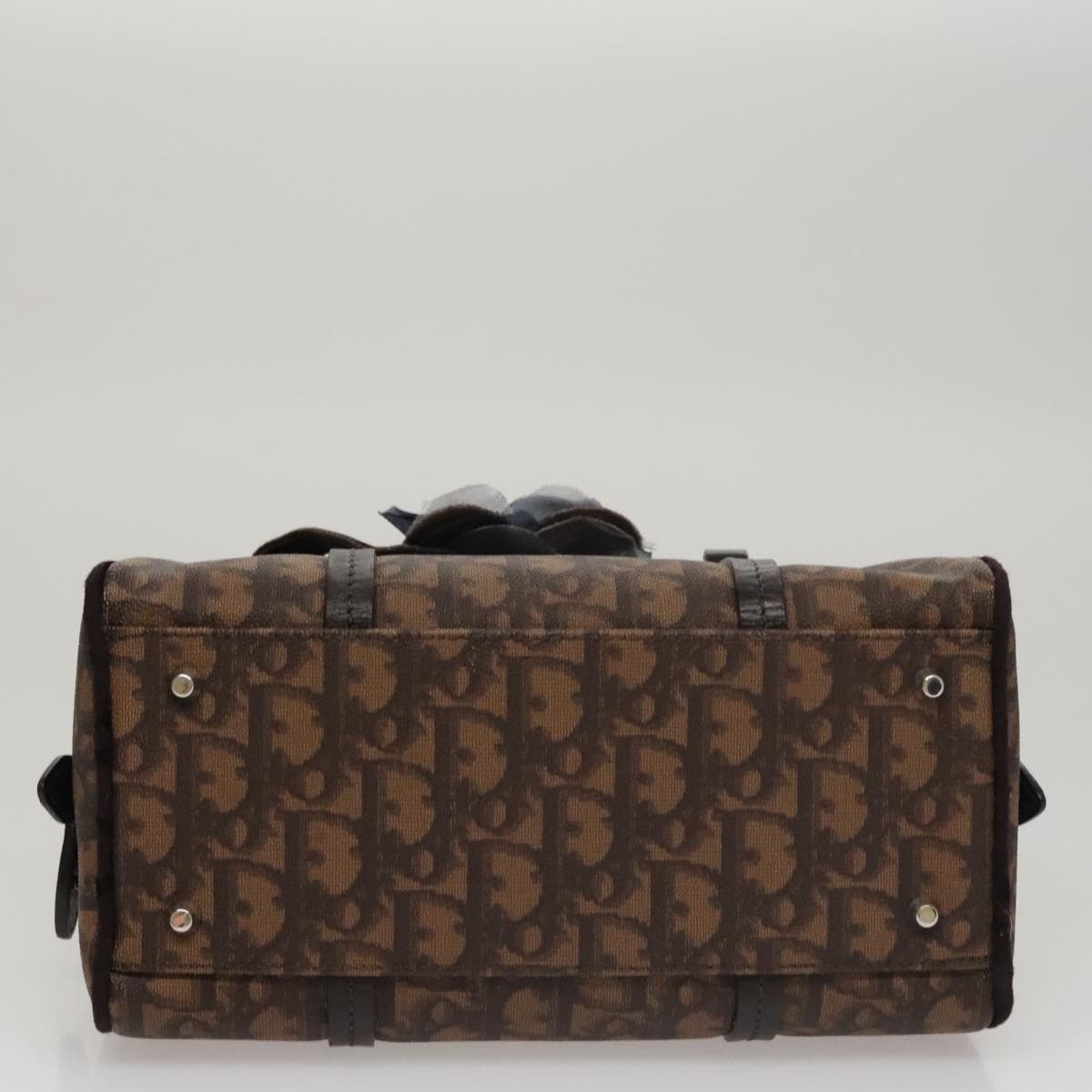 Dior Trotter Brown Canvas Handbag (Pre-Owned) Size ONE SIZE - 8 Thumbnail