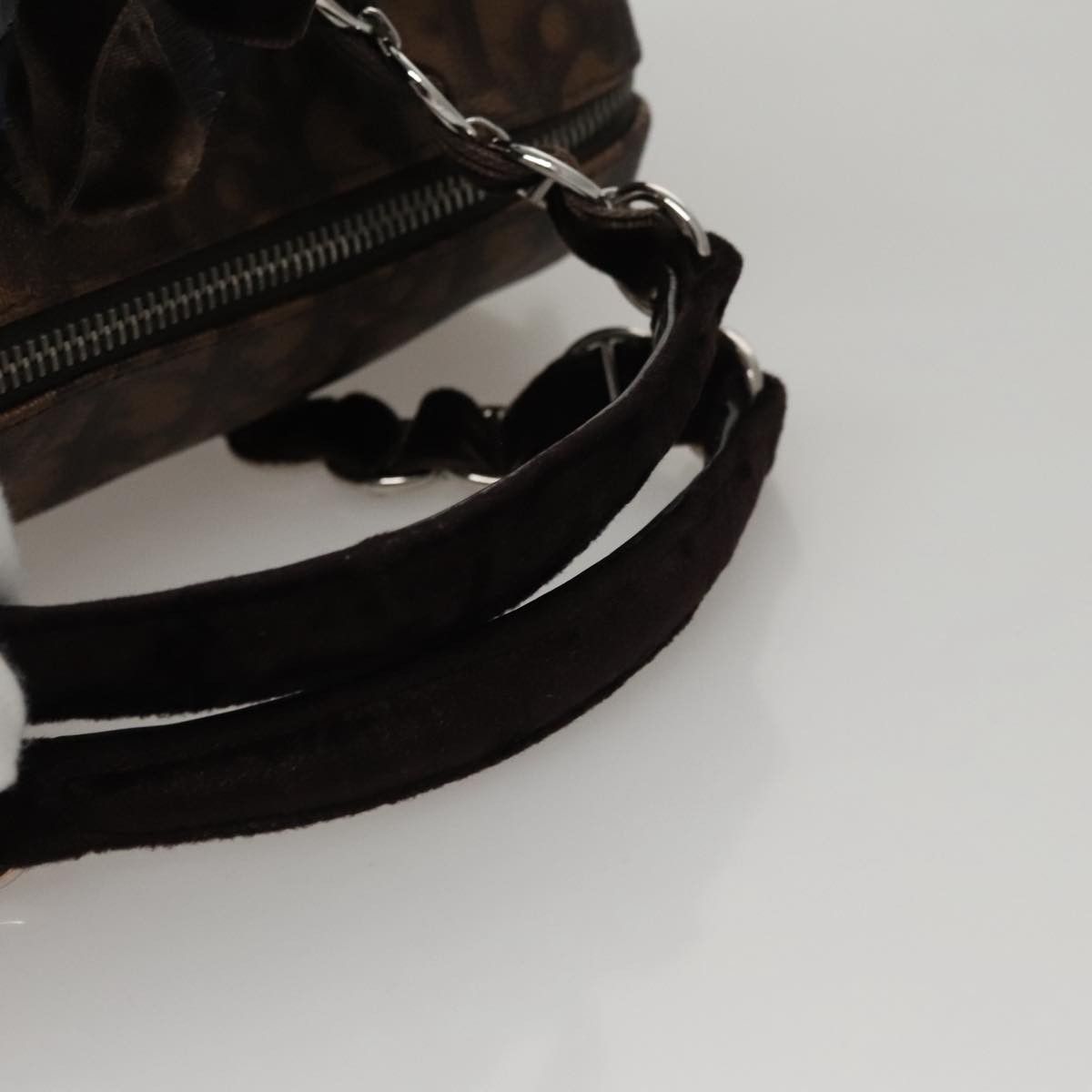 Dior Trotter Brown Canvas Handbag (Pre-Owned) Size ONE SIZE - 6 Thumbnail