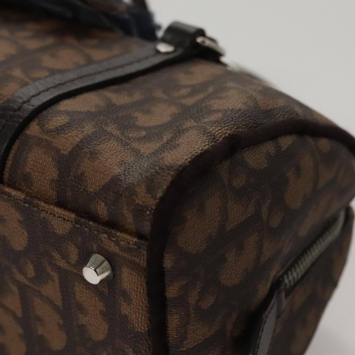 Dior Trotter Brown Canvas Handbag (Pre-Owned) Size ONE SIZE - 10 Thumbnail