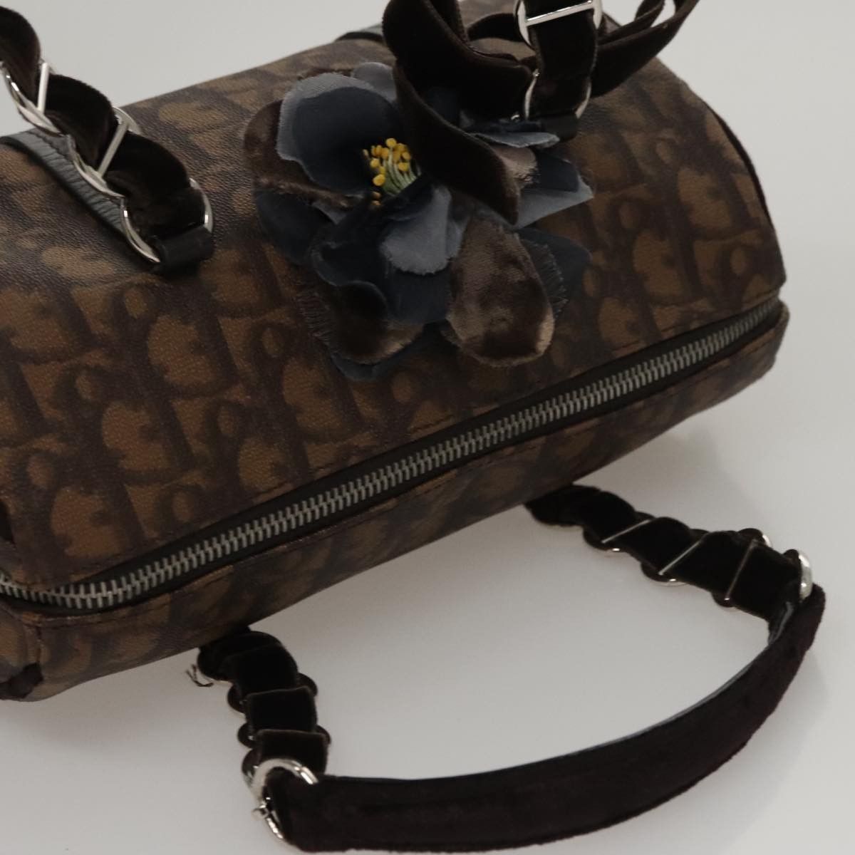 Dior Trotter Brown Canvas Handbag (Pre-Owned) Size ONE SIZE - 5 Thumbnail