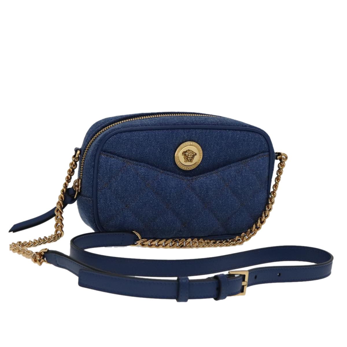 Versace Blue Denim - Jeans Shoulder Bag (Pre-Owned) Size ONE SIZE - 17 Thumbnail