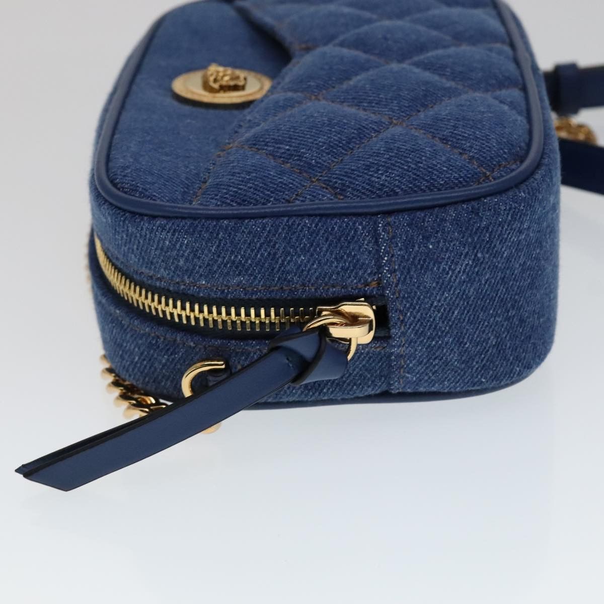 Versace Blue Denim - Jeans Shoulder Bag (Pre-Owned) Size ONE SIZE - 4 Thumbnail