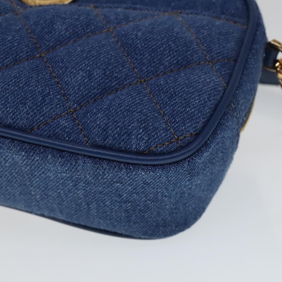 Versace Blue Denim - Jeans Shoulder Bag (Pre-Owned) Size ONE SIZE - 7 Thumbnail