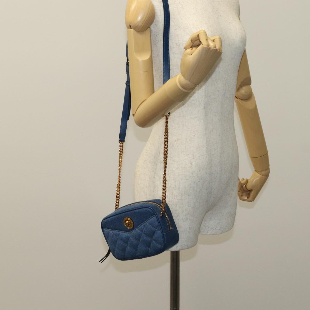 Versace Blue Denim - Jeans Shoulder Bag (Pre-Owned) Size ONE SIZE - 16 Thumbnail