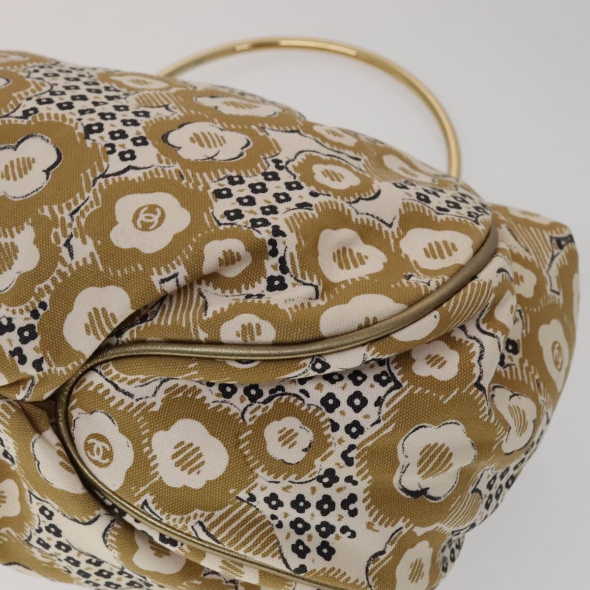 Chanel Camélia Beige Canvas Handbag (Pre-Owned) Size ONE SIZE - 11 Thumbnail