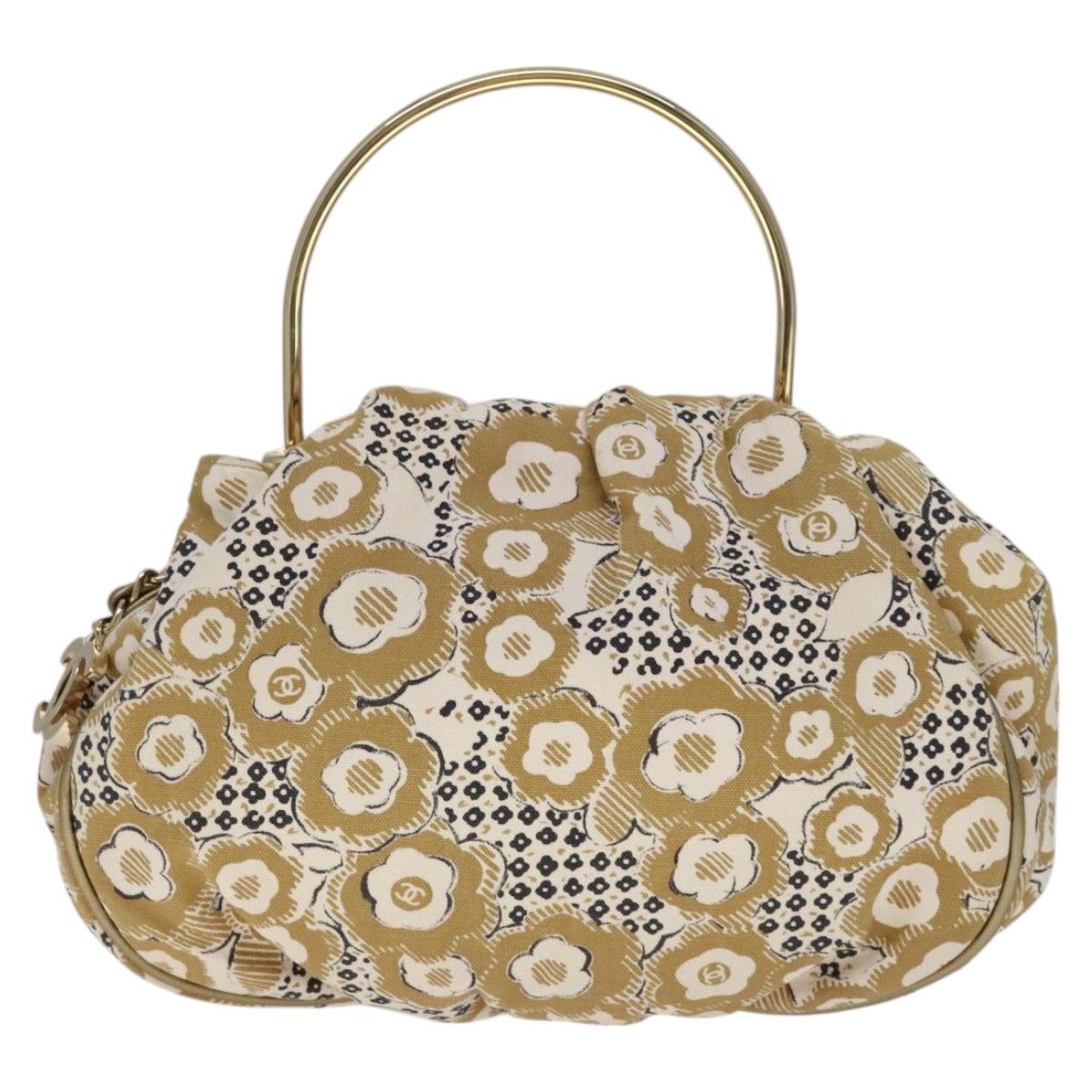 Chanel Camélia Beige Canvas Handbag (Pre-Owned) Size ONE SIZE - 2 Thumbnail