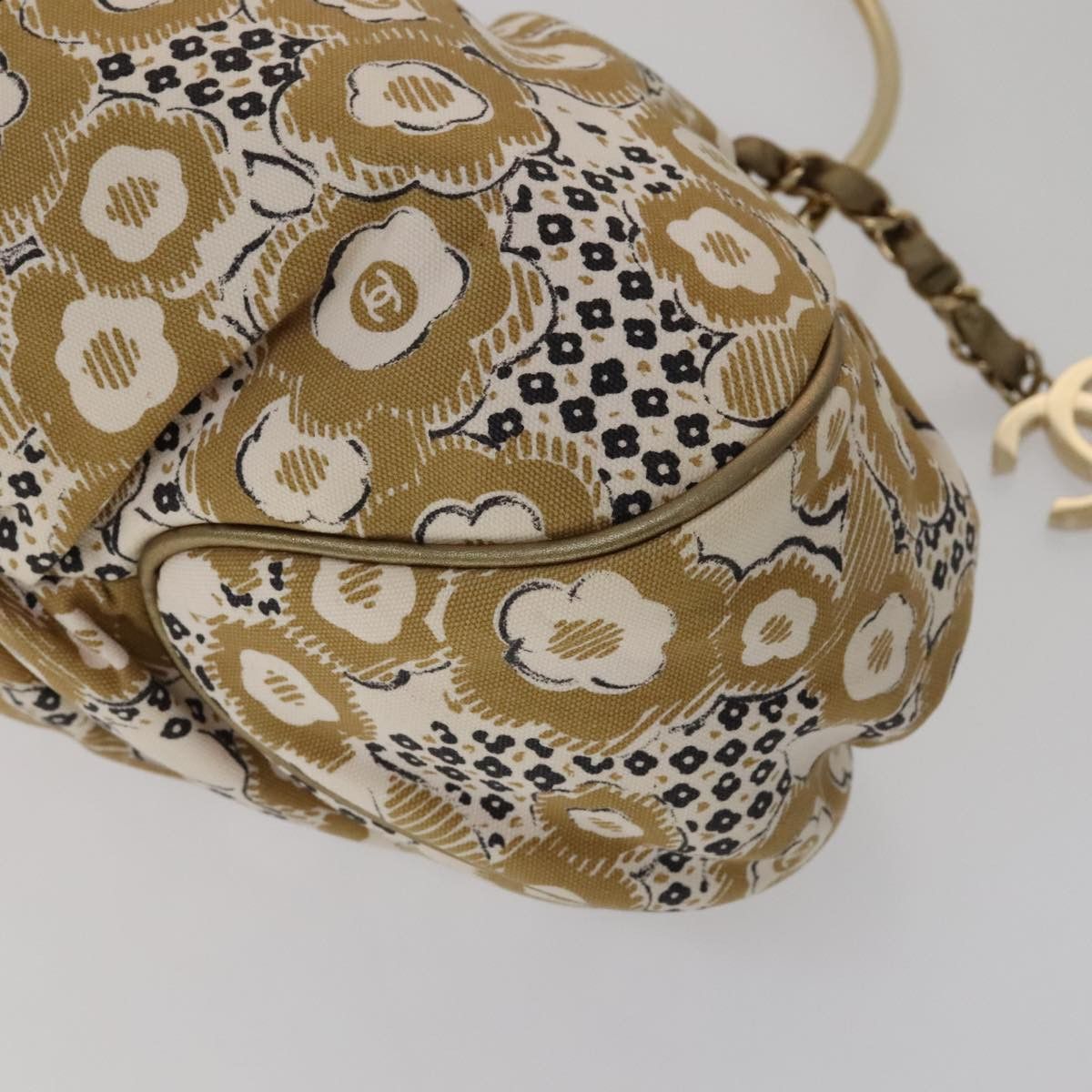 Chanel Camélia Beige Canvas Handbag (Pre-Owned) Size ONE SIZE - 9 Thumbnail