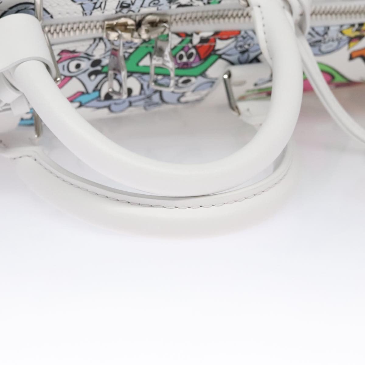 Louis Vuitton Keepall Bandouliere 50 White Canvas Travel Bag (Pre-Owned) Size ONE SIZE - 7 Thumbnail