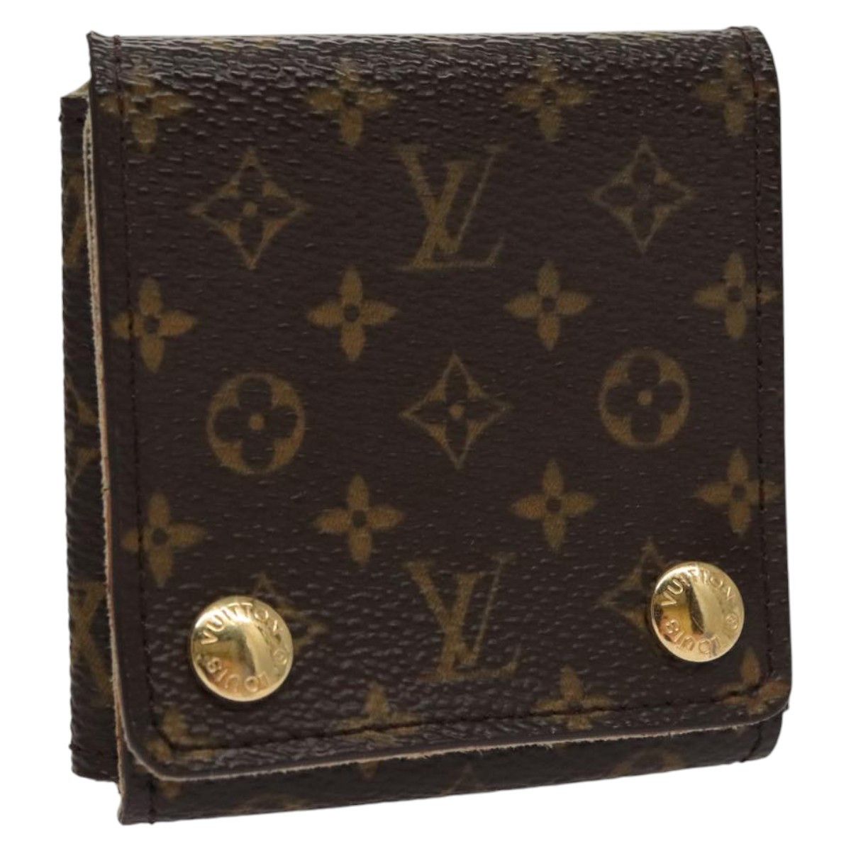 Louis Vuitton Jewelry Case Brown Canvas Wallet (Pre-Owned) Size ONE SIZE - 3 Thumbnail