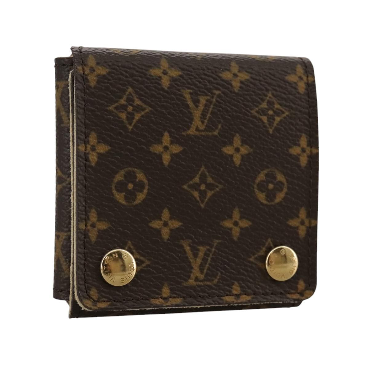 Louis Vuitton Jewelry Case Brown Canvas Wallet (Pre-Owned) Size ONE SIZE - 3 Thumbnail