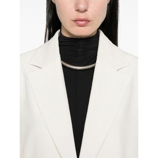 Calvin Klein CALVIN KLEIN Women Suit Jackets K20K208240 CHALK WHITE Size M / US 6-8 / IT 42-44 - 2 Thumbnail