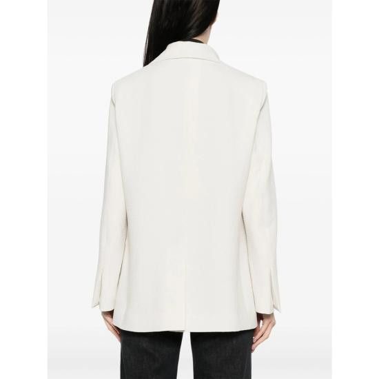 Calvin Klein CALVIN KLEIN Women Suit Jackets K20K208240 CHALK WHITE Size M / US 6-8 / IT 42-44 - 5 Thumbnail