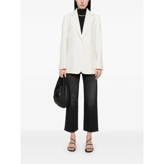 Calvin Klein CALVIN KLEIN Women Suit Jackets K20K208240 CHALK WHITE Size M / US 6-8 / IT 42-44 - 4 Thumbnail