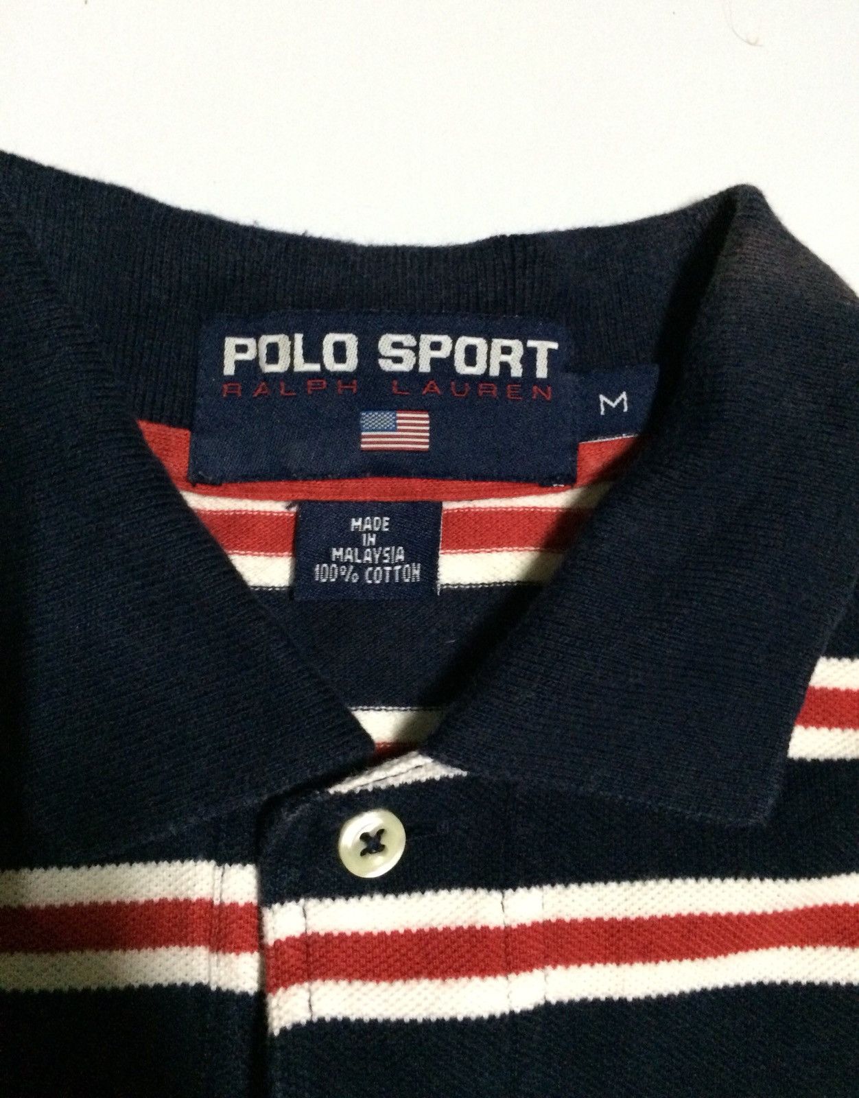 Polo Ralph Lauren × Vintage Vintage 90’s Polo Sport Ralph Lauren Stripe Polos Shirt Size US M / EU 48-50 / 2 - 3 Thumbnail