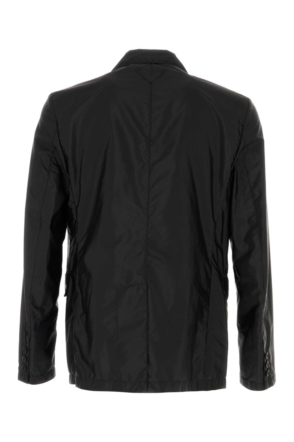 Prada Black Re-Nylon Blazer Size US L / EU 52-54 / 3 - 2 Thumbnail