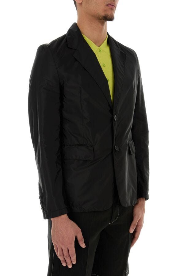 Prada Black Re-Nylon Blazer Size US XXL / EU 58 / 5 - 5 Thumbnail