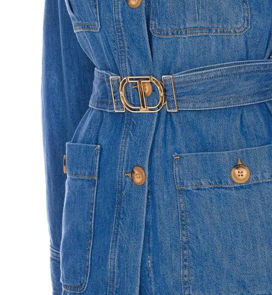 TWINSET TWINSET Women Jackets 251TP2610 01611 Blue Size M / US 6-8 / IT 42-44 - 3 Thumbnail