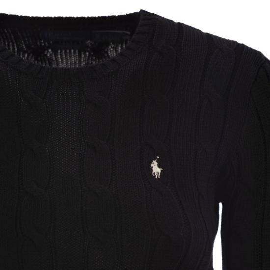 Polo Ralph Lauren POLO RALPH LAUREN Women Sweater 211891640 BLACK Size M / US 6-8 / IT 42-44 - 4 Thumbnail