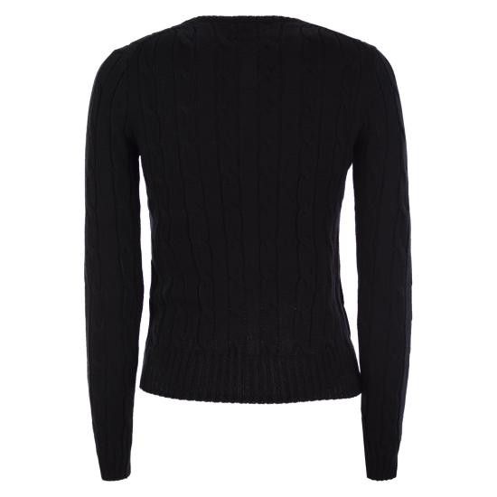 Polo Ralph Lauren POLO RALPH LAUREN Women Sweater 211891640 BLACK Size M / US 6-8 / IT 42-44 - 2 Thumbnail