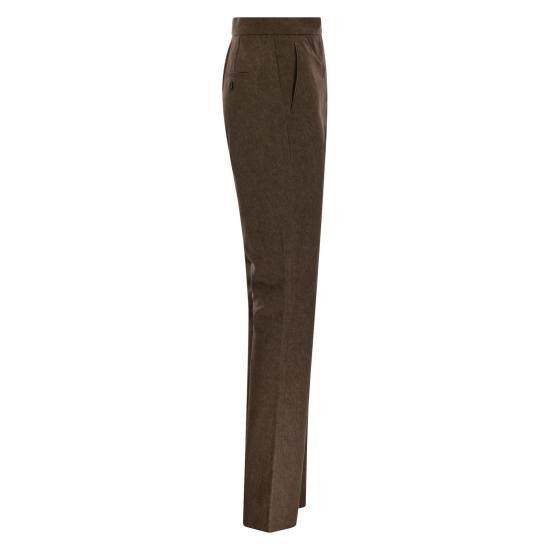 Max Mara MAX MARA Women Straight Pants 2511131013600 BROWN Size 26" / US 2 / IT 38 - 3 Thumbnail
