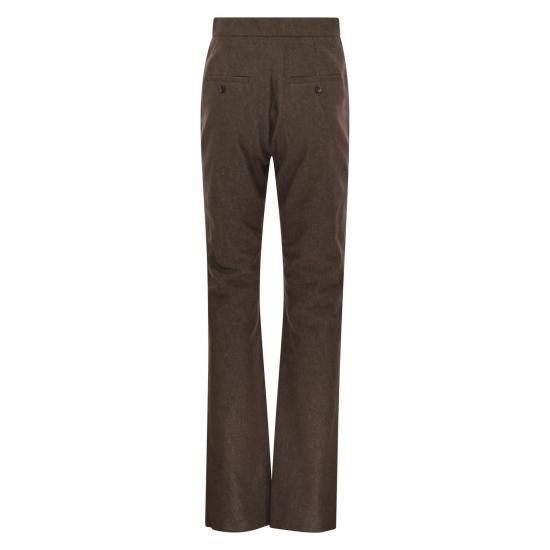 Max Mara MAX MARA Women Straight Pants 2511131013600 BROWN Size 27" / US 4 / IT 40 - 2 Thumbnail