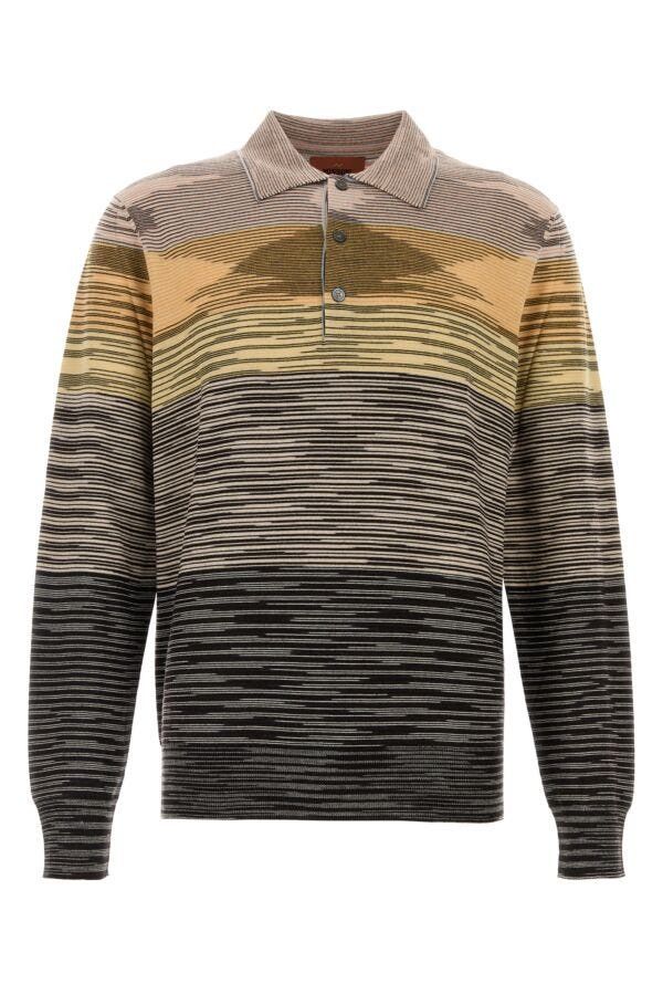Missoni Embroidered Wool Polo Shirt Size US XS / EU 42 / 0 - 3 Thumbnail