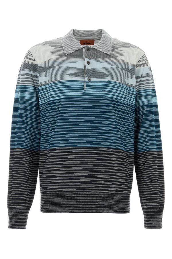 Missoni Embroidered Wool Polo Shirt Size US XS / EU 42 / 0 - 3 Thumbnail
