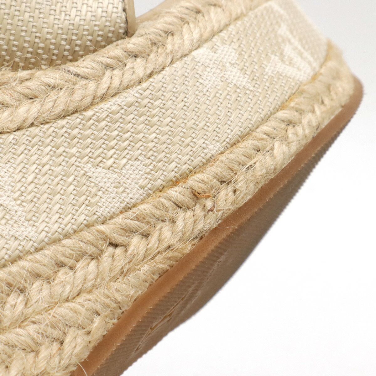 Louis Vuitton Louis Vuitton Louis Vuitton Monogram Starboard Wedge Sandals CL1122 Canvas Shoes Size ONE SIZE - 7 Thumbnail