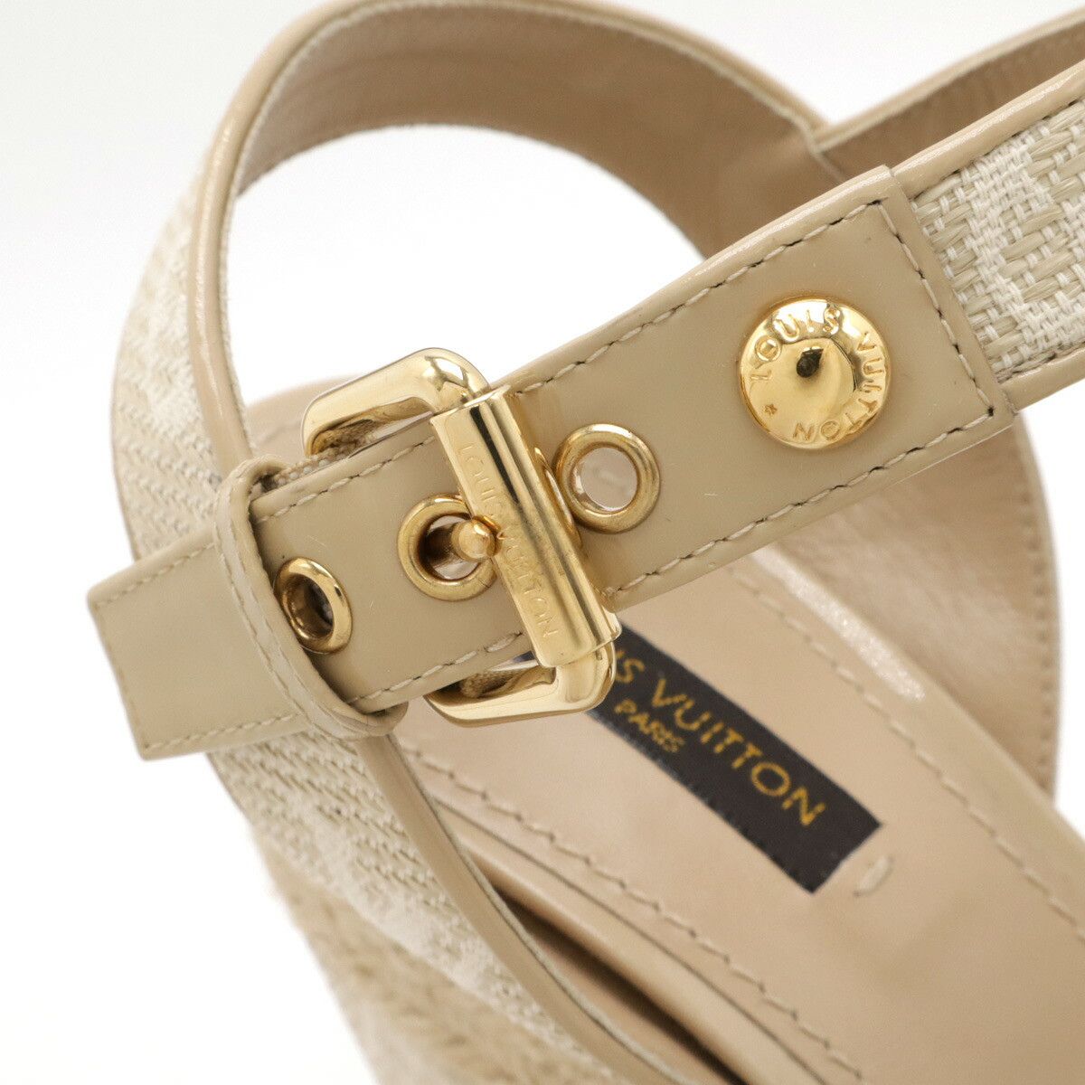 Louis Vuitton Louis Vuitton Louis Vuitton Monogram Starboard Wedge Sandals CL1122 Canvas Shoes Size ONE SIZE - 9 Thumbnail