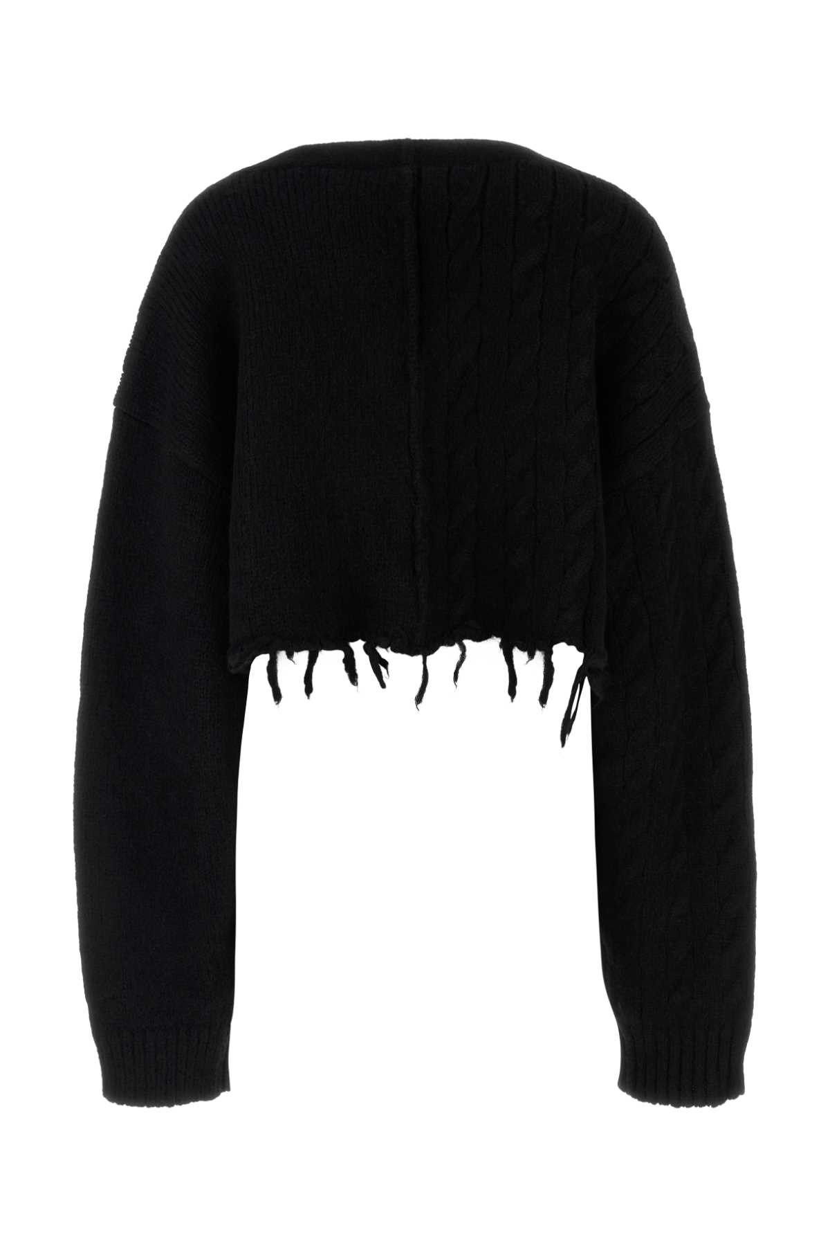 Vetements Black Alpaca Blend Cardigan Size S / US 4 / IT 40 - 2 Thumbnail