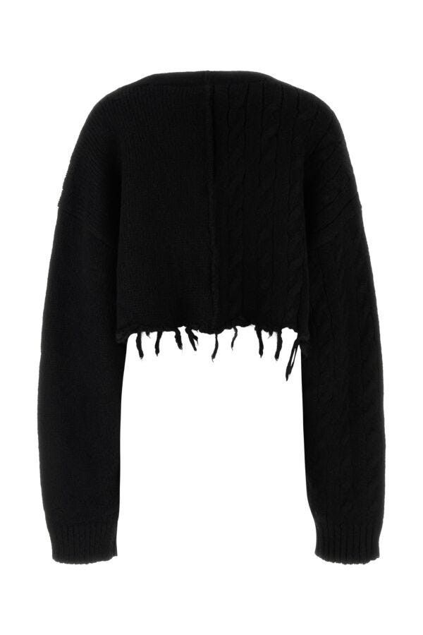 Vetements Black Alpaca Blend Cardigan Size XS / US 0-2 / IT 36-38 - 4 Thumbnail