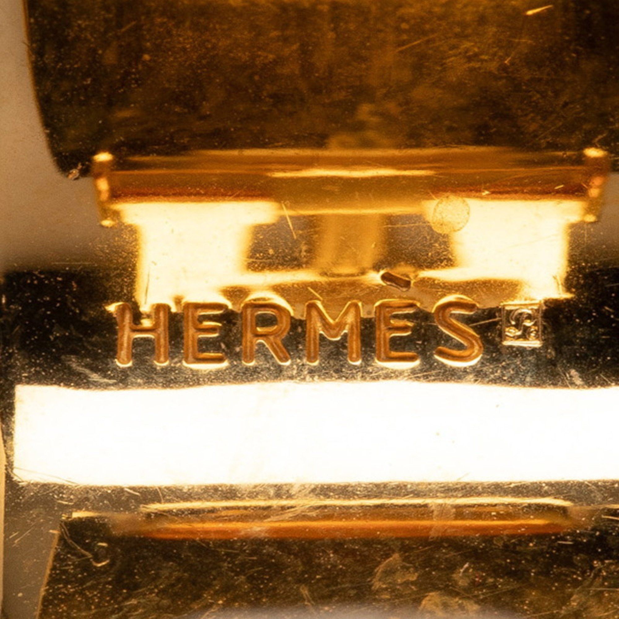 Hermes Hermes enamel cloisonné earrings gold plated for women HERMES Size ONE SIZE - 3 Thumbnail