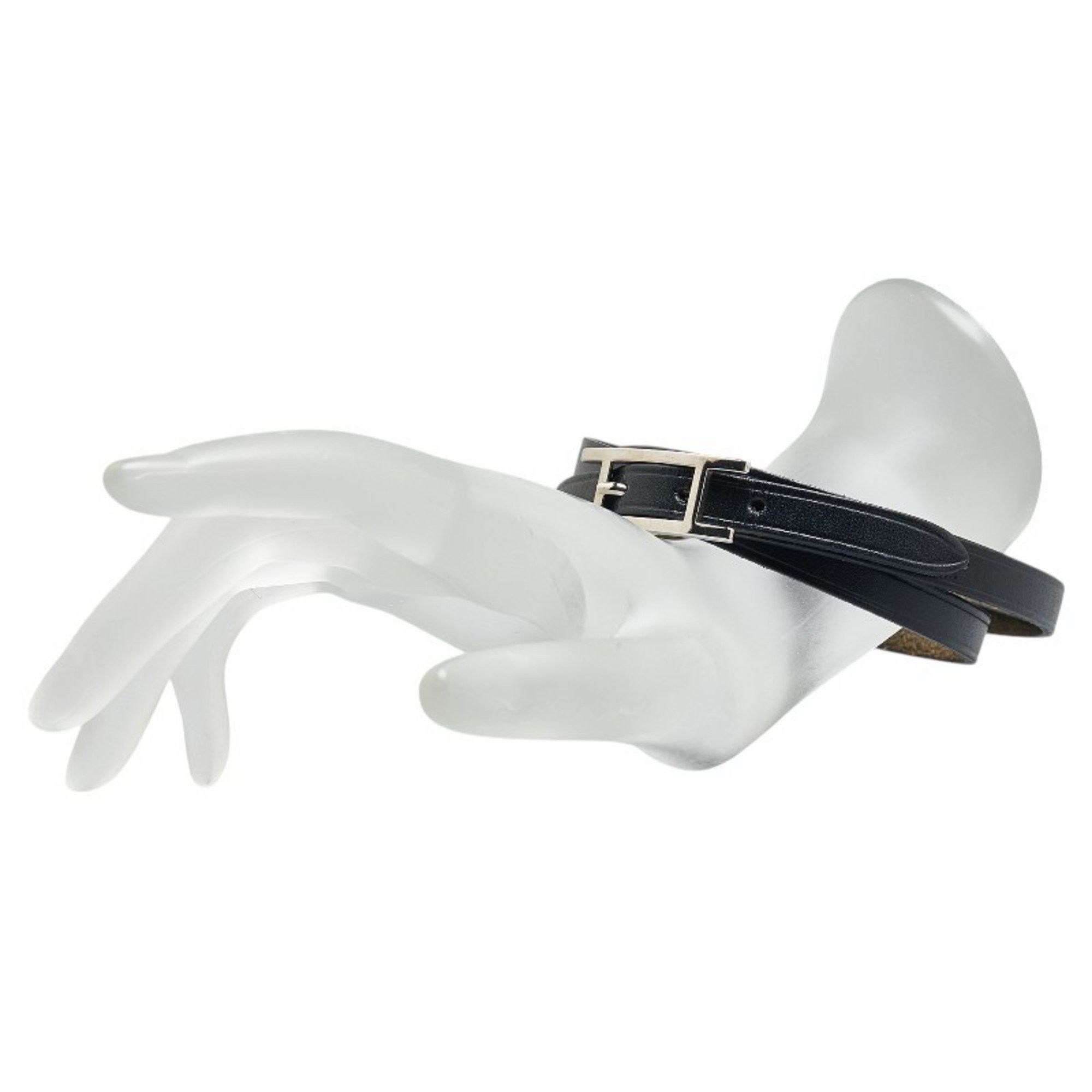 Hermes Hermes API3 Long Bracelet Black Leather Women's HERMES Size ONE SIZE - 6 Thumbnail