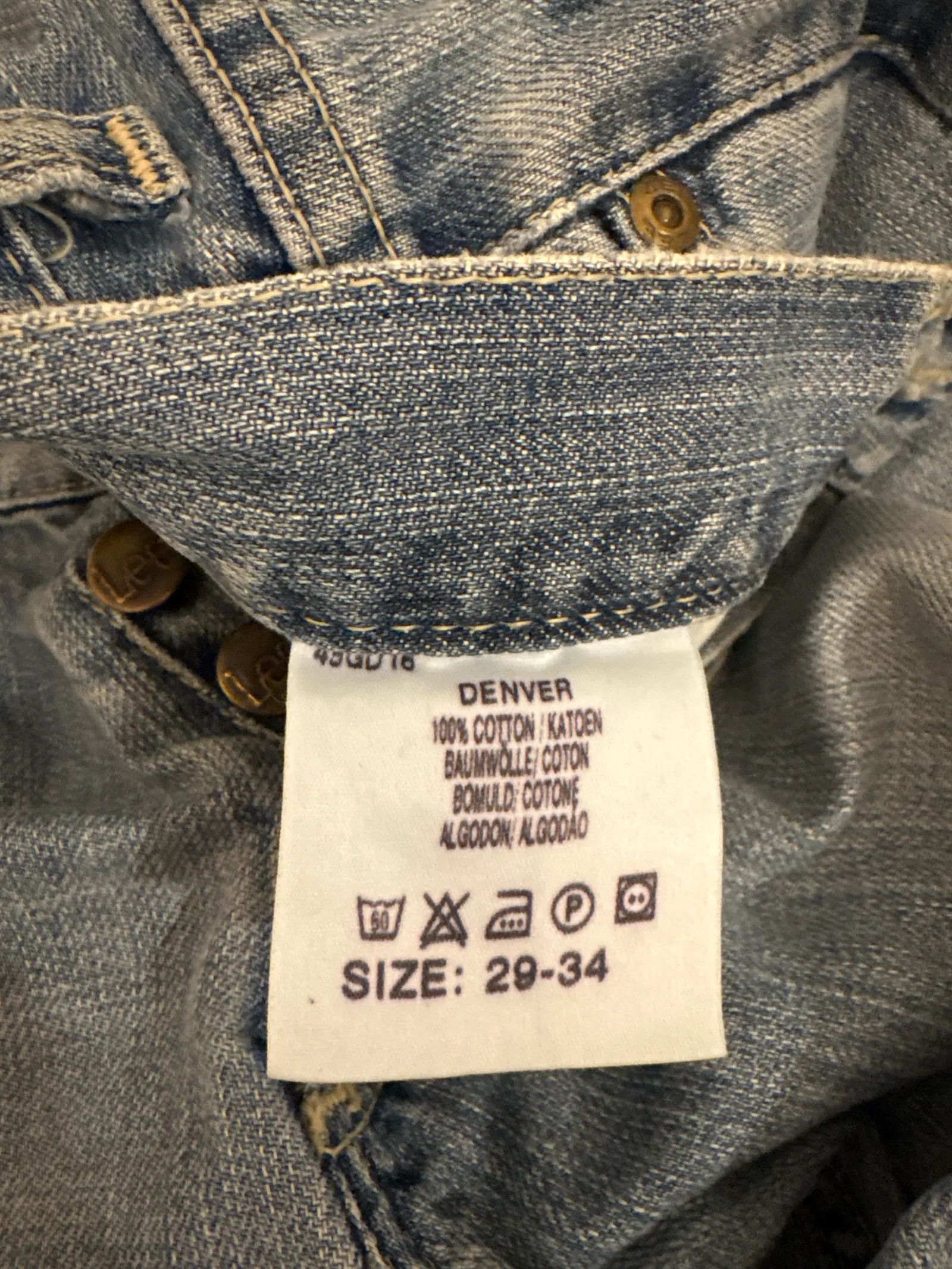 Lee Lee Denver Jeans Size 29" - 3 Thumbnail