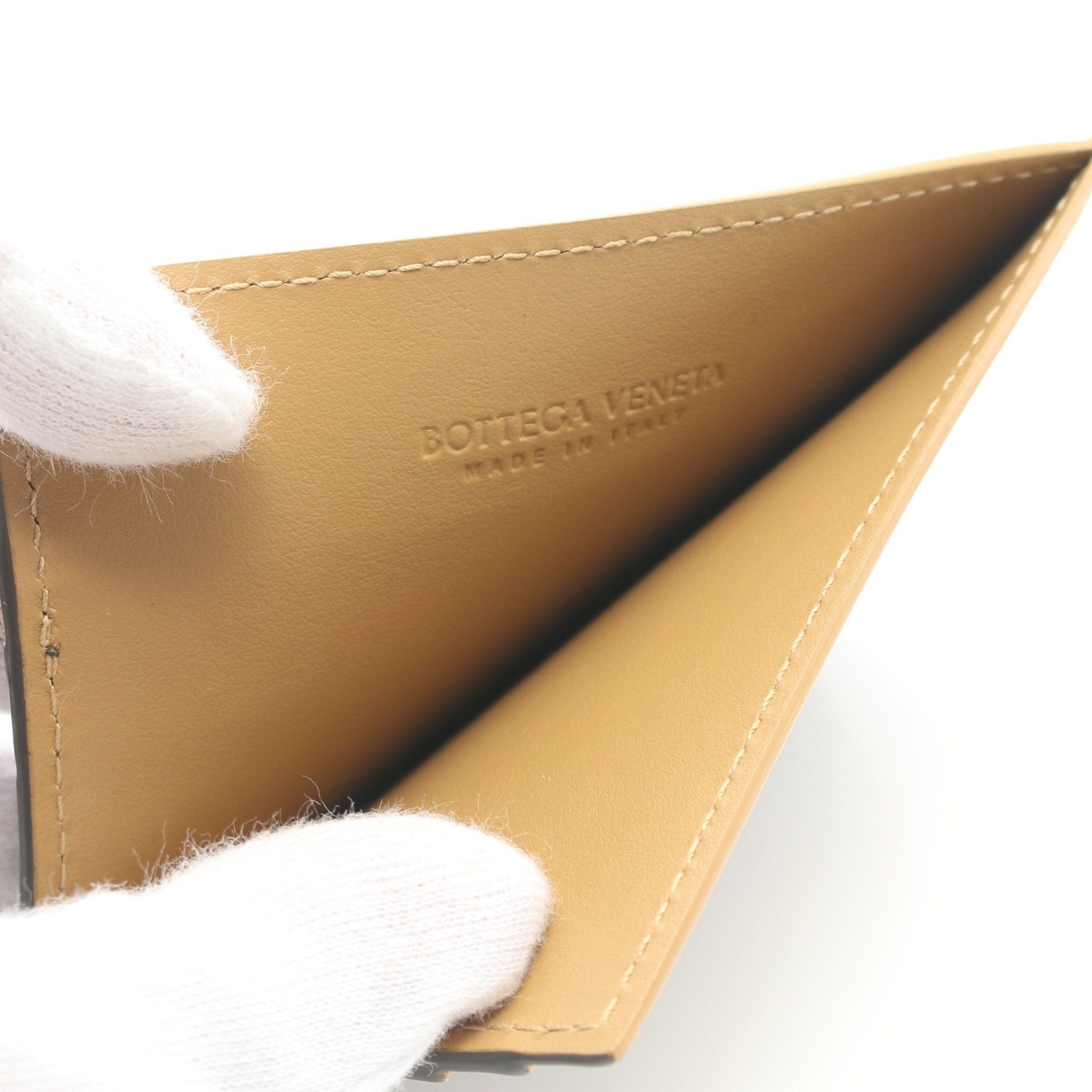 Bottega Veneta Bottega Veneta Intrecciato Card Case Leather Khaki Green Brown Size ONE SIZE - 3 Thumbnail