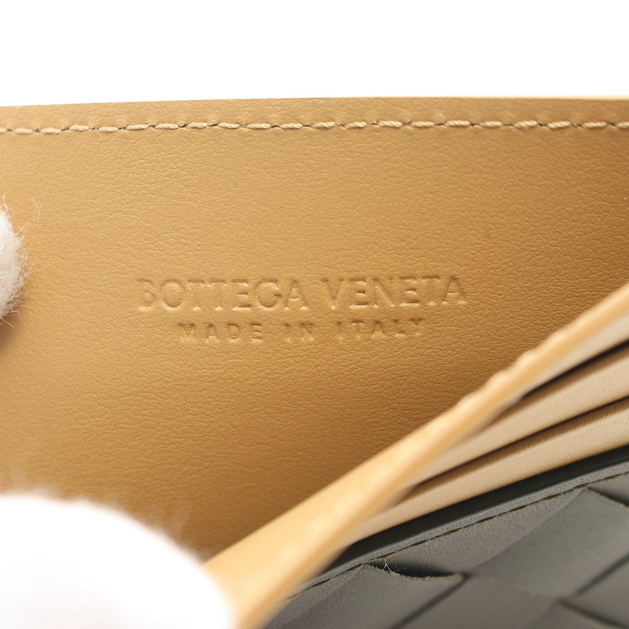Bottega Veneta Bottega Veneta Intrecciato Card Case Leather Khaki Green Brown Size ONE SIZE - 4 Thumbnail