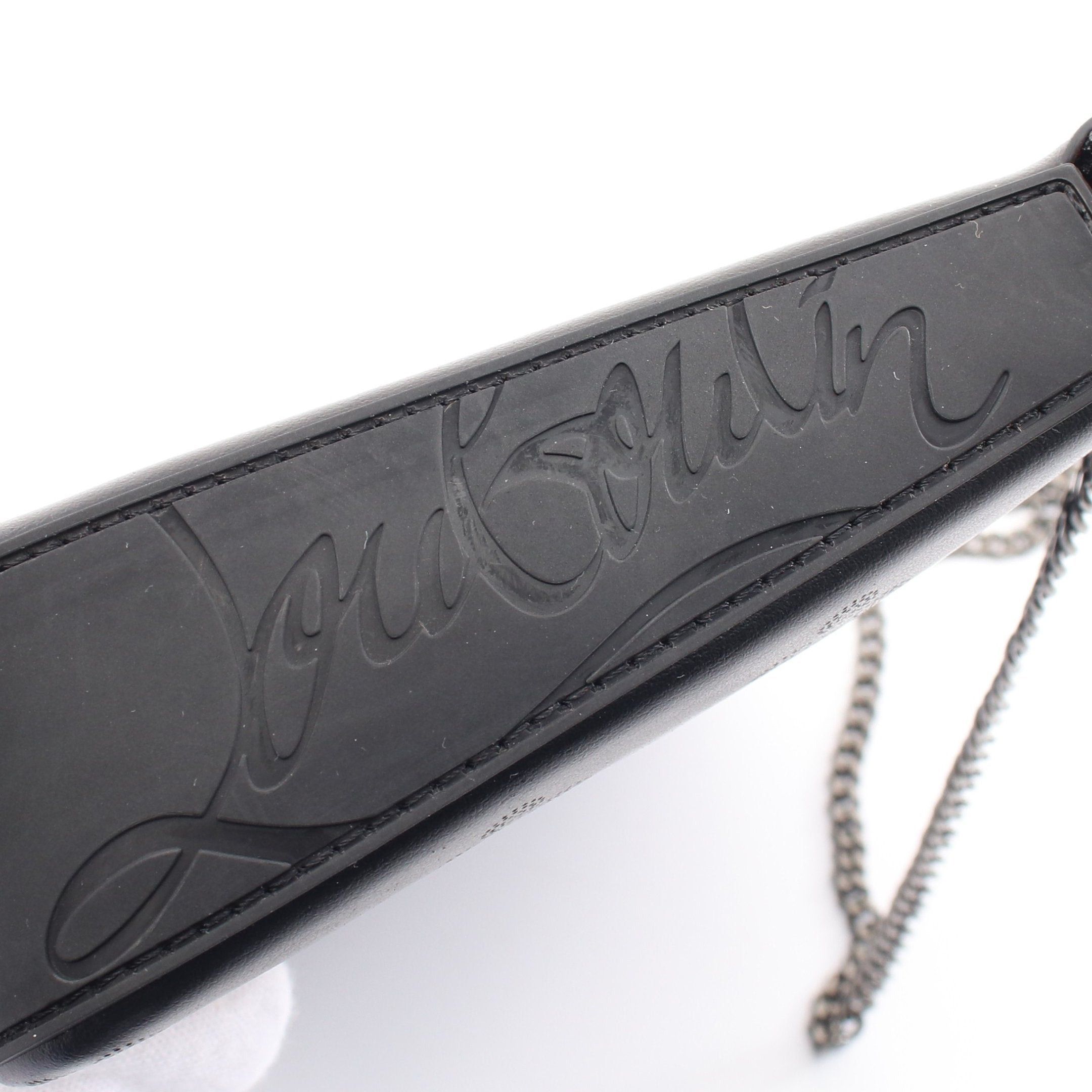 Christian Louboutin Christian Louboutin Loubila Chain Shoulder Bag Leather Black Size ONE SIZE - 9 Thumbnail