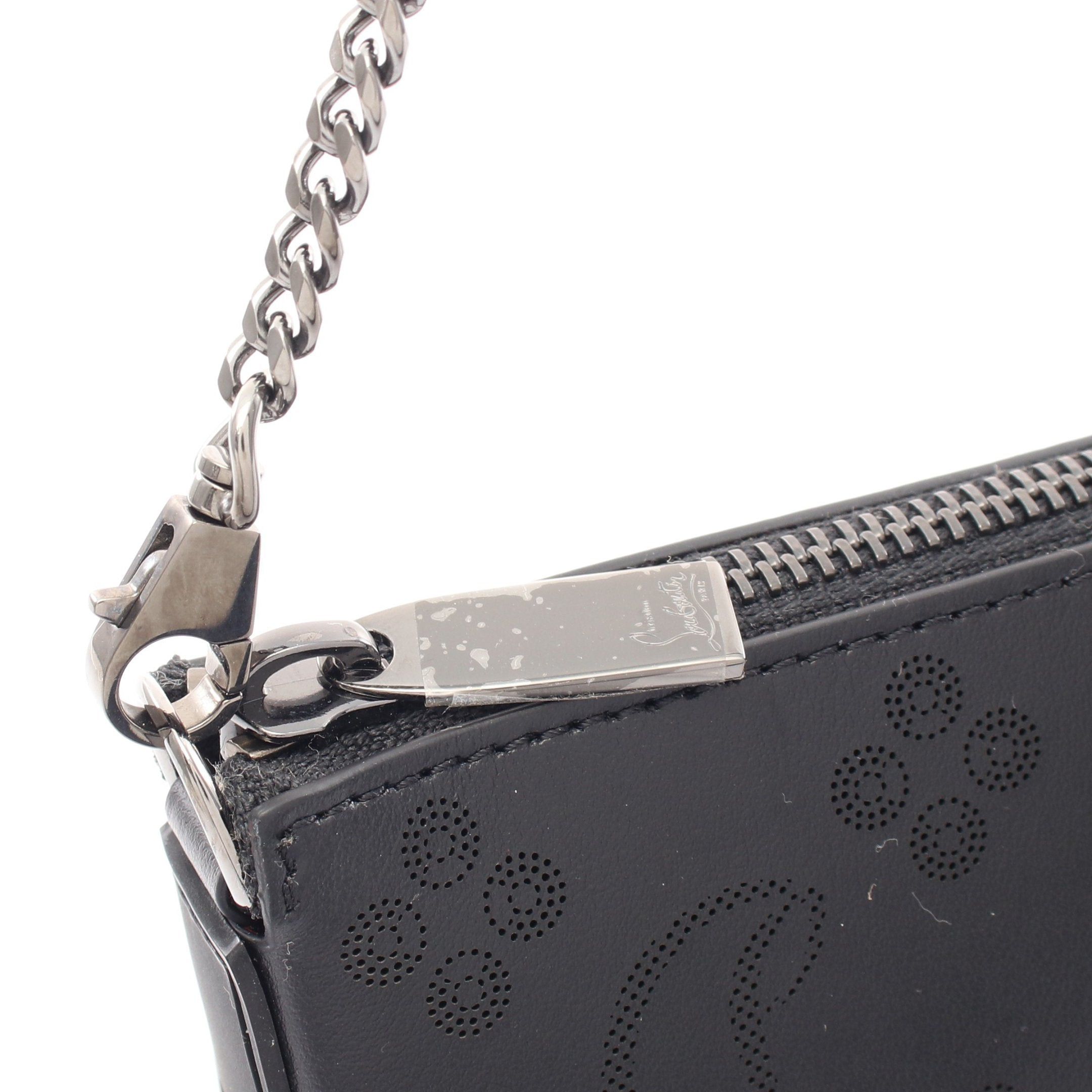 Christian Louboutin Christian Louboutin Loubila Chain Shoulder Bag Leather Black Size ONE SIZE - 10 Thumbnail