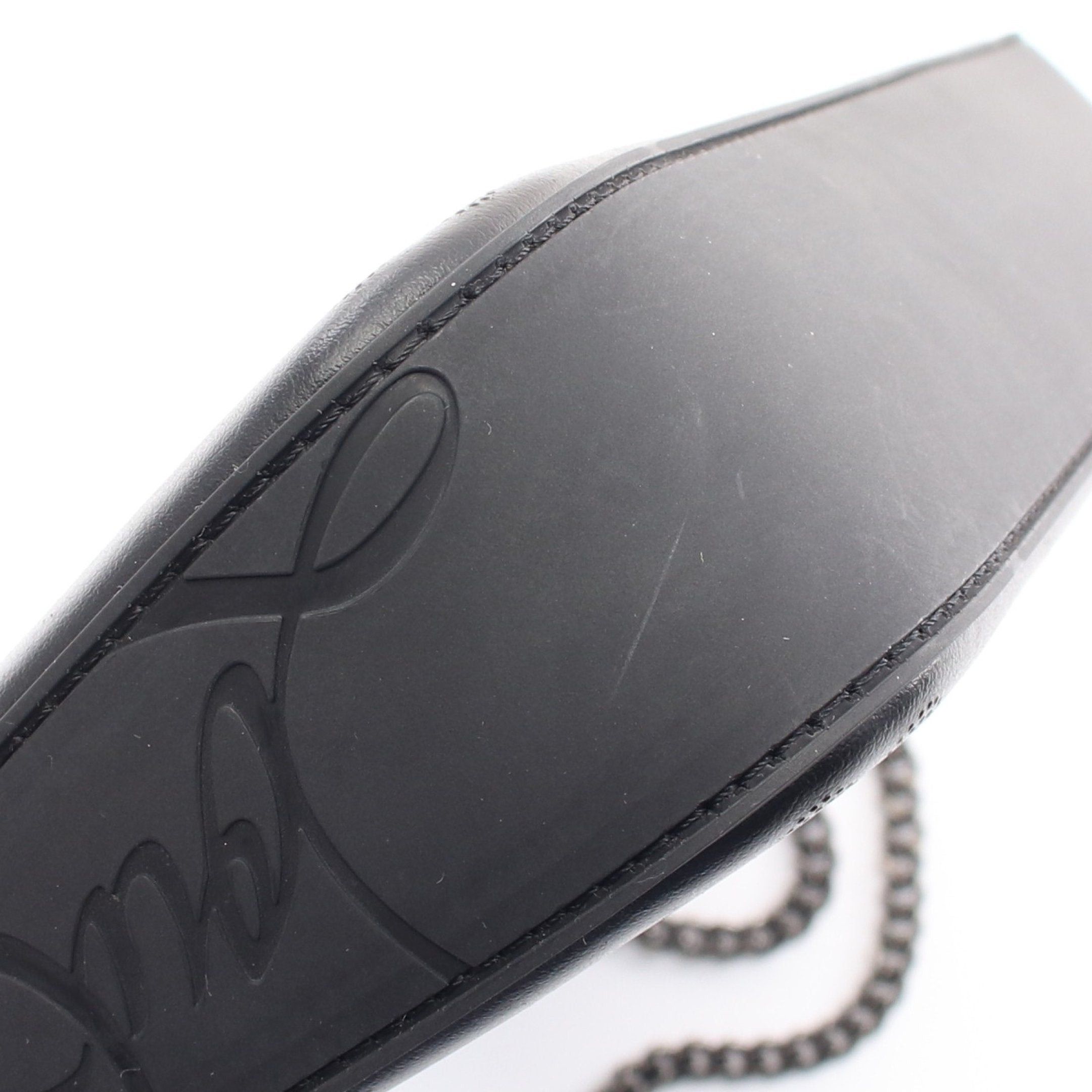 Christian Louboutin Christian Louboutin Loubila Chain Shoulder Bag Leather Black Size ONE SIZE - 8 Thumbnail
