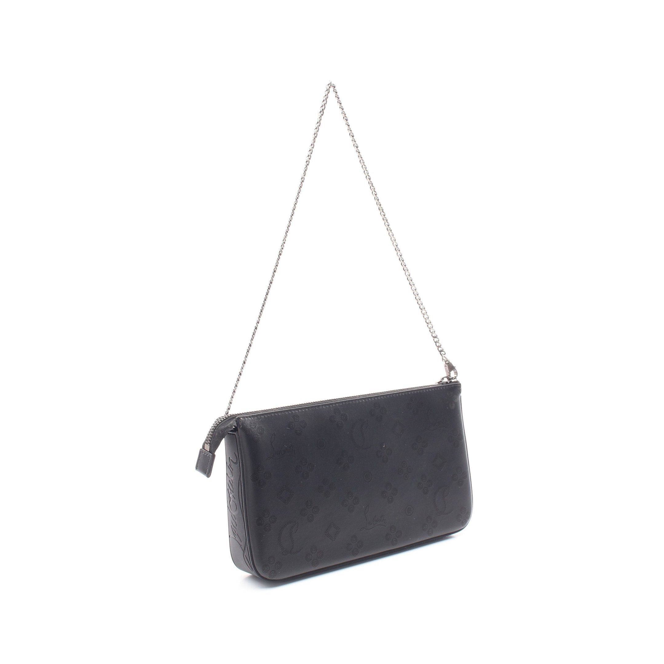 Christian Louboutin Christian Louboutin Loubila Chain Shoulder Bag Leather Black Size ONE SIZE - 2 Thumbnail