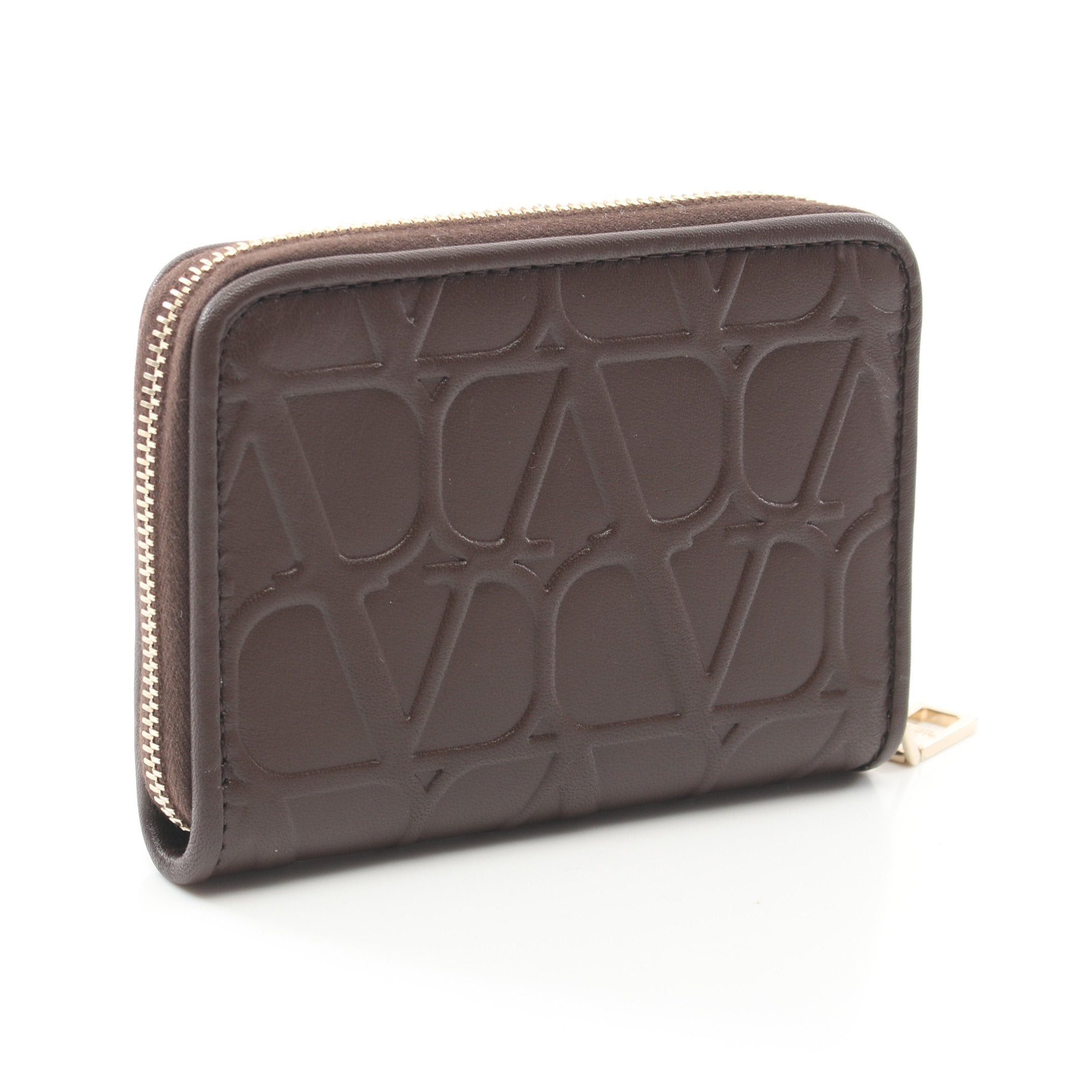 Valentino Valentino Coin Purse Leather Dark Brown Size ONE SIZE - 2 Thumbnail