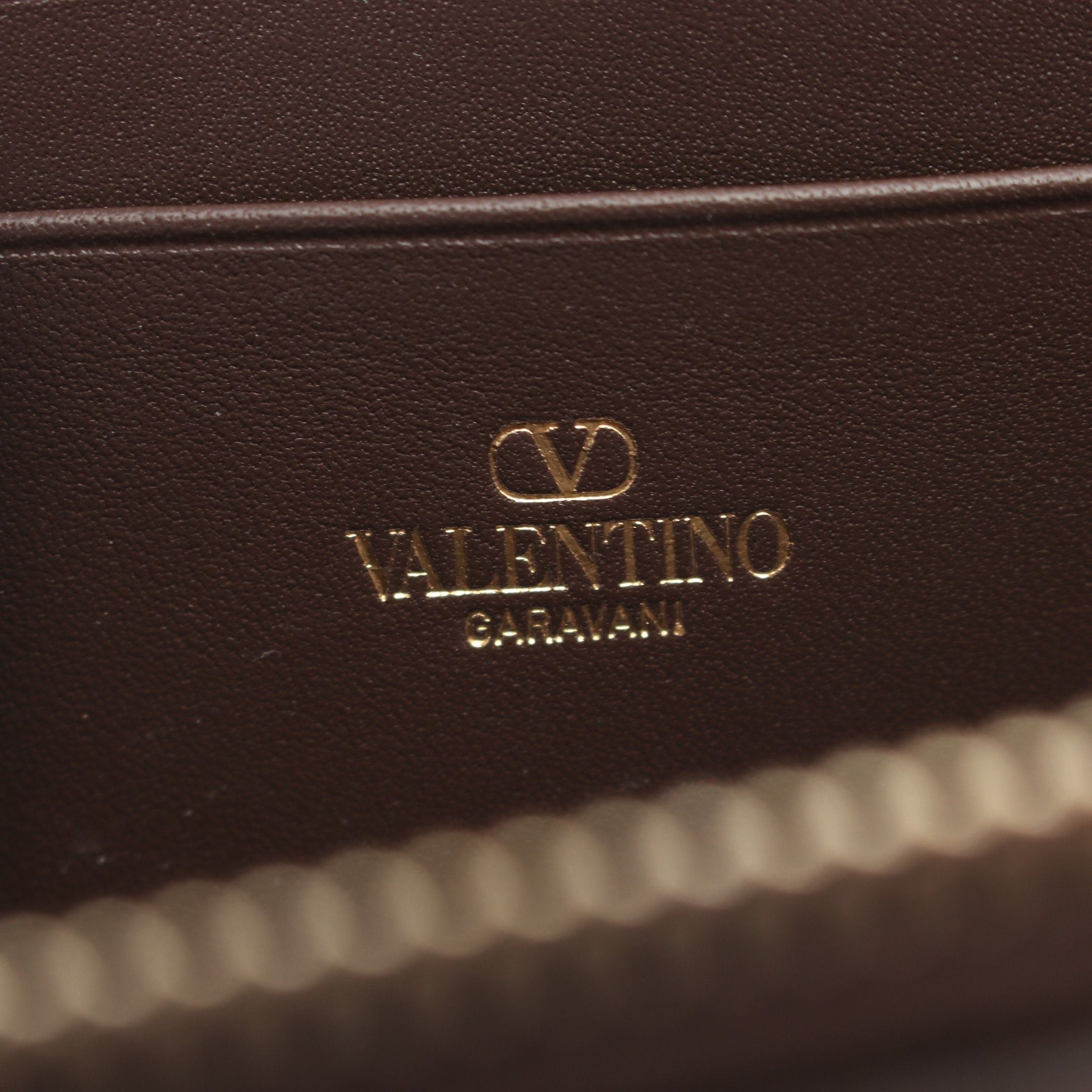 Valentino Valentino Coin Purse Leather Dark Brown Size ONE SIZE - 4 Thumbnail