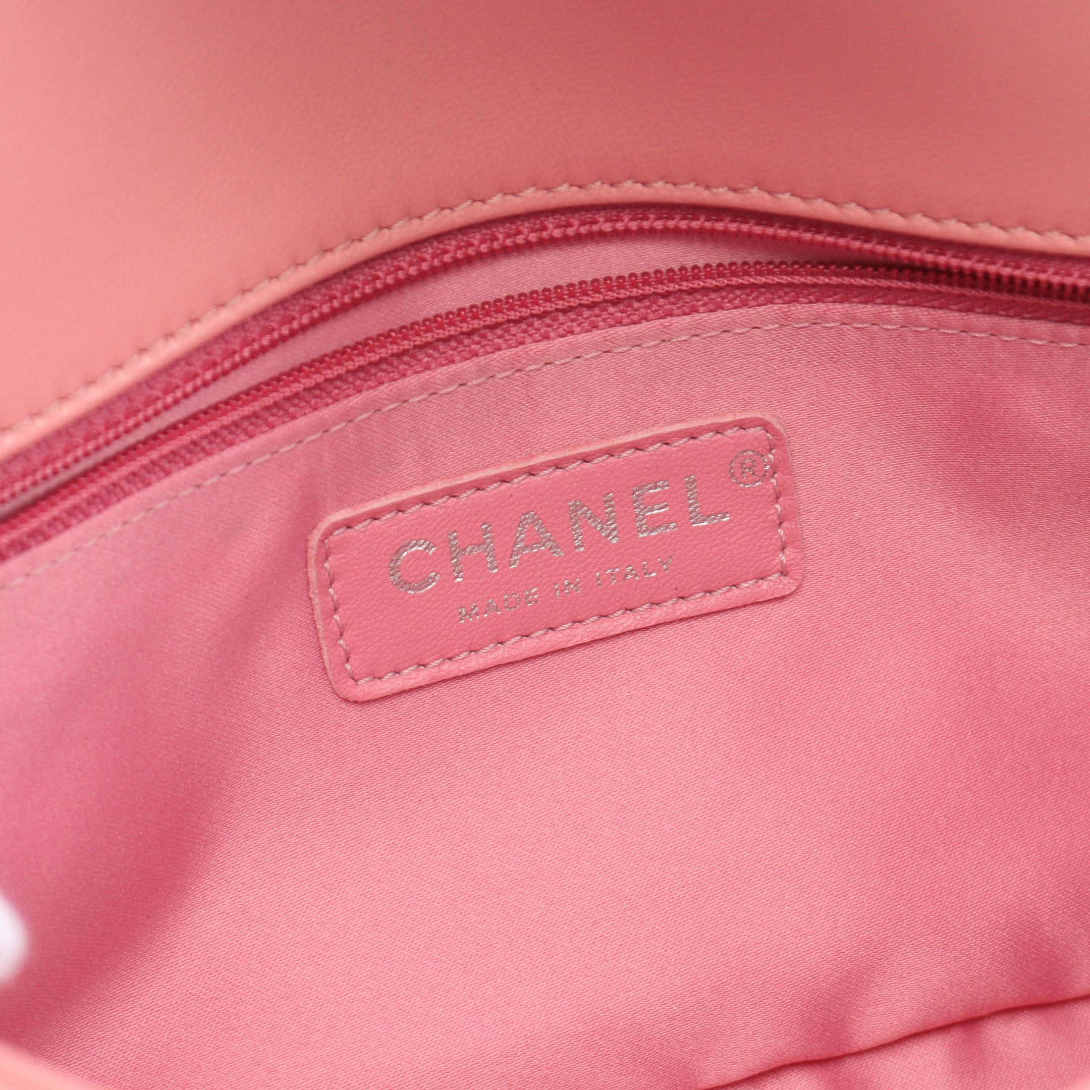Chanel Chanel Coco Mark Chain Shoulder Bag Lambskin Pink Silver Hardware Size ONE SIZE - 4 Thumbnail