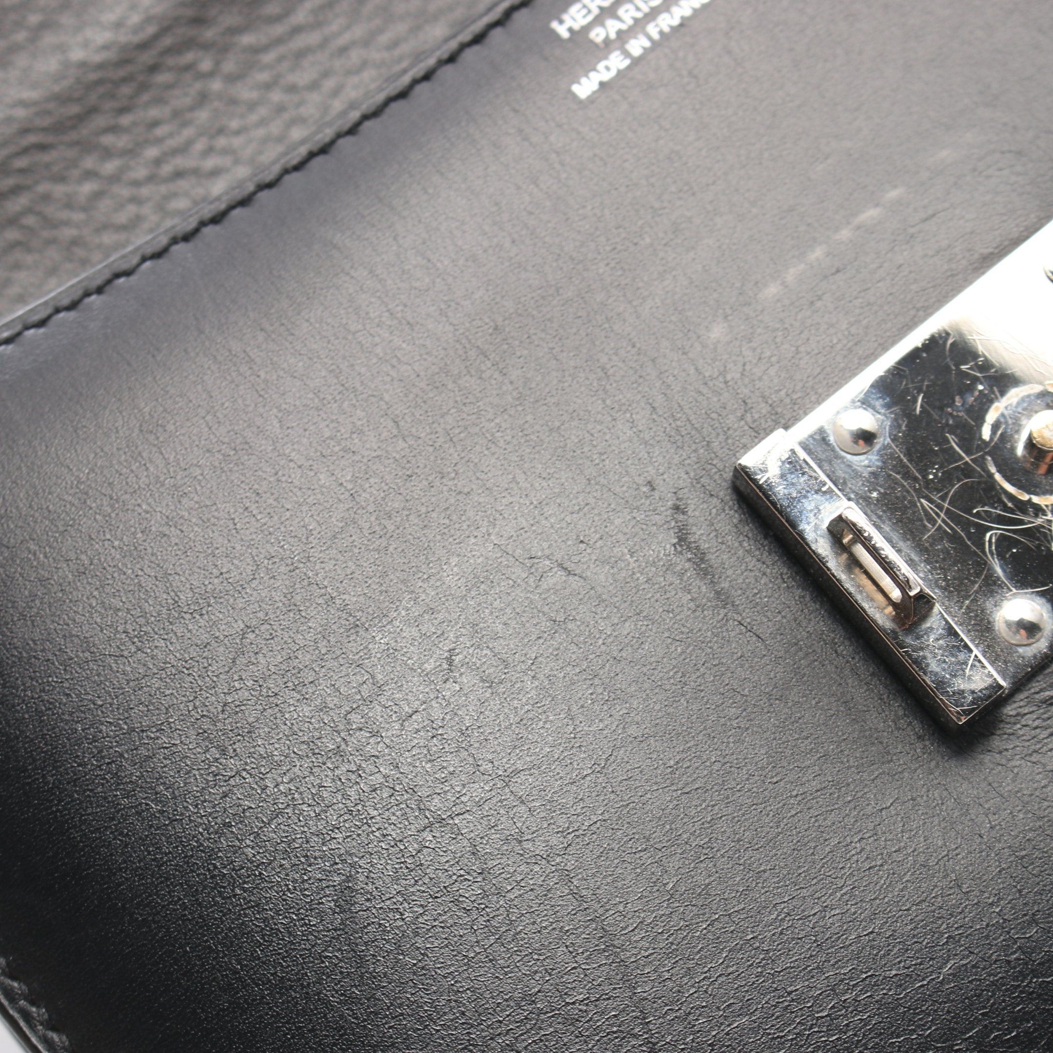 Hermes Hermes Shoulder Bag Box Calf Black Silver Hardware Stamp Size ONE SIZE - 11 Thumbnail