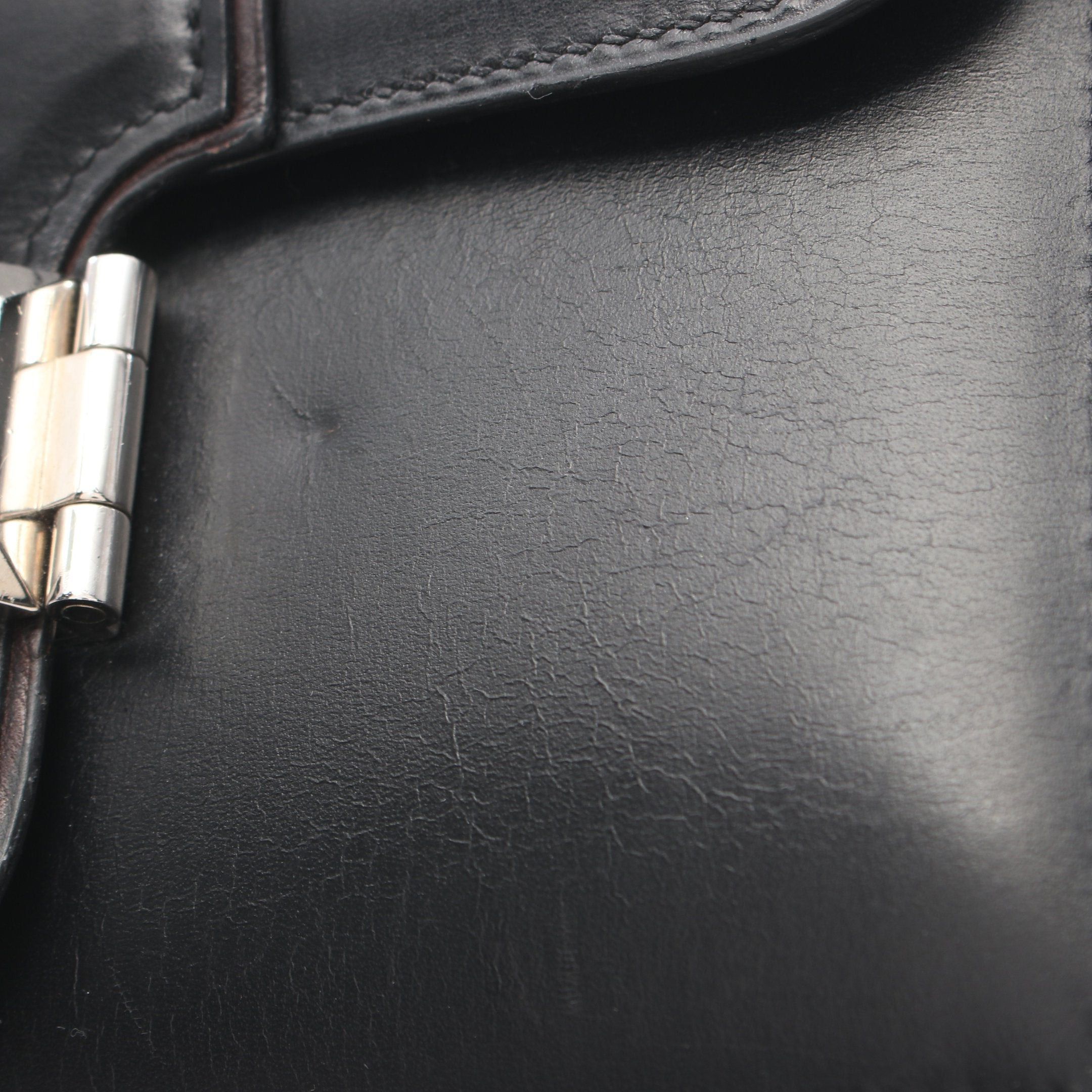Hermes Hermes Shoulder Bag Box Calf Black Silver Hardware Stamp Size ONE SIZE - 8 Thumbnail