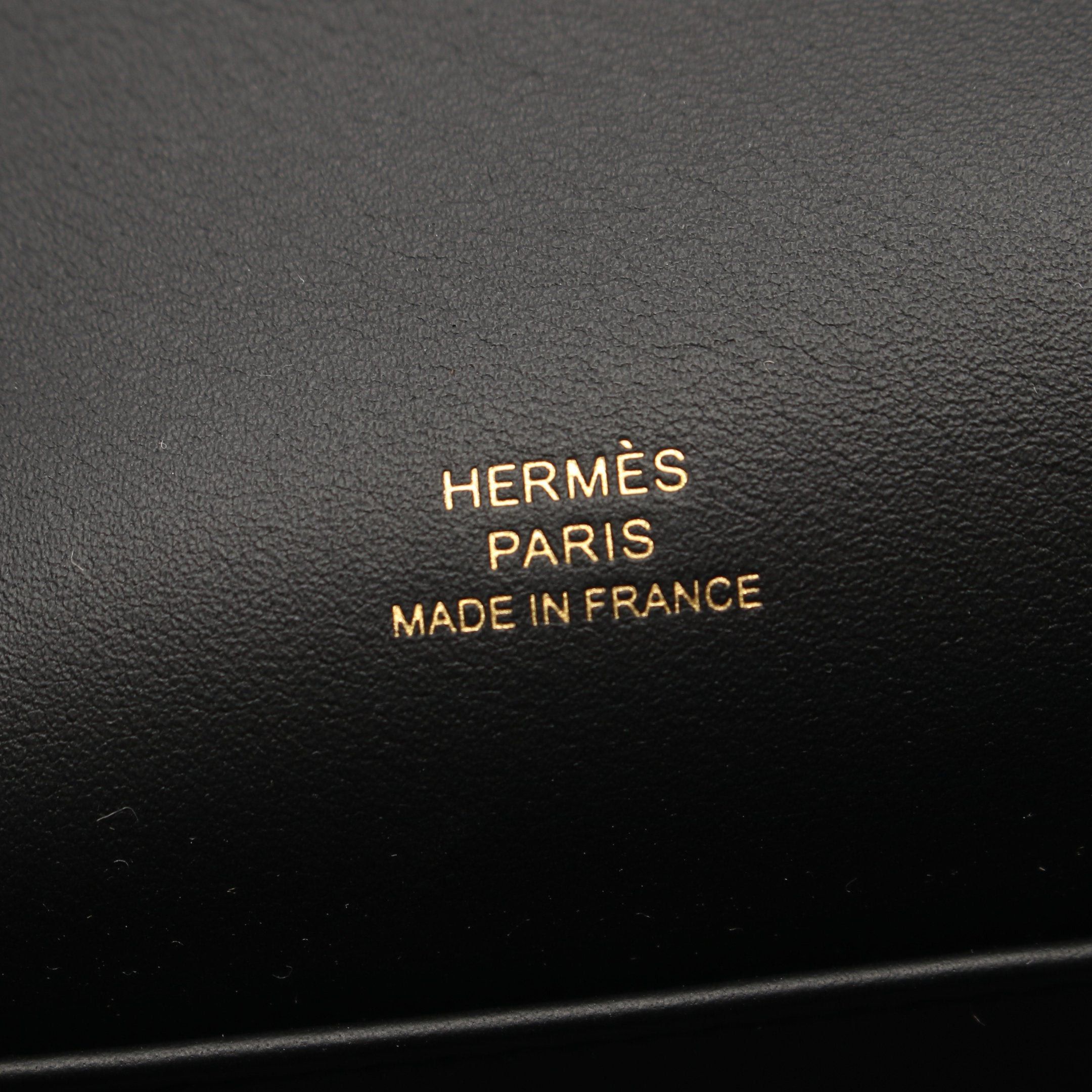 Hermes Hermes Pochette Kelly Mini Handbag Veau Swift Black Gold Hardware Double Engraved Size ONE SIZE - 4 Thumbnail
